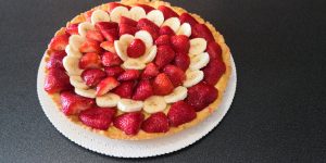 CROSTATA FRAGOLE e BANANA